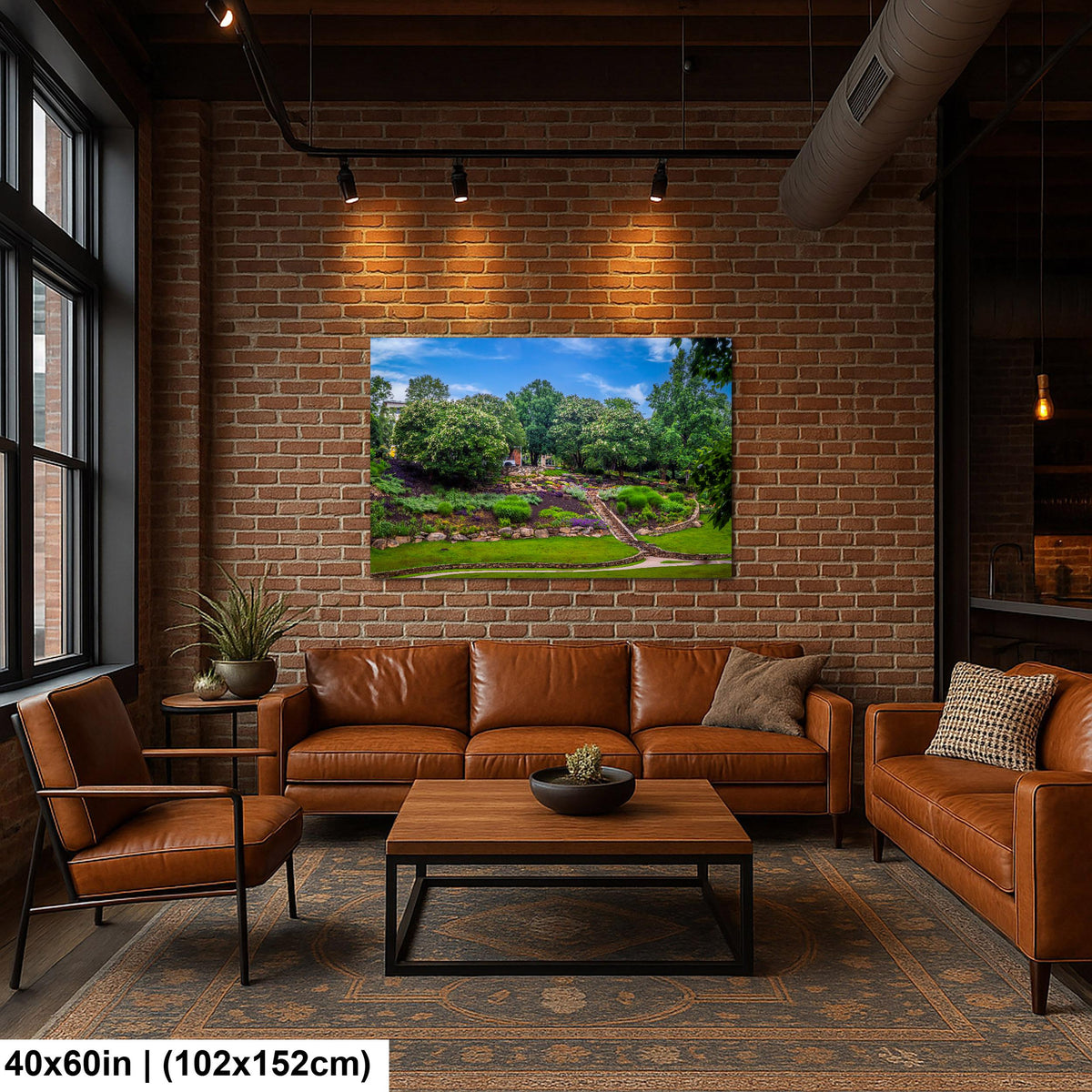 Terraced Gardens: Falls Park Greenville SC Landscape Photography Wall Art