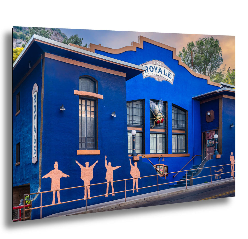 Bisbee Royale Theater Beatles Silhouette Mural Arizona Landmark Photography Wall Art