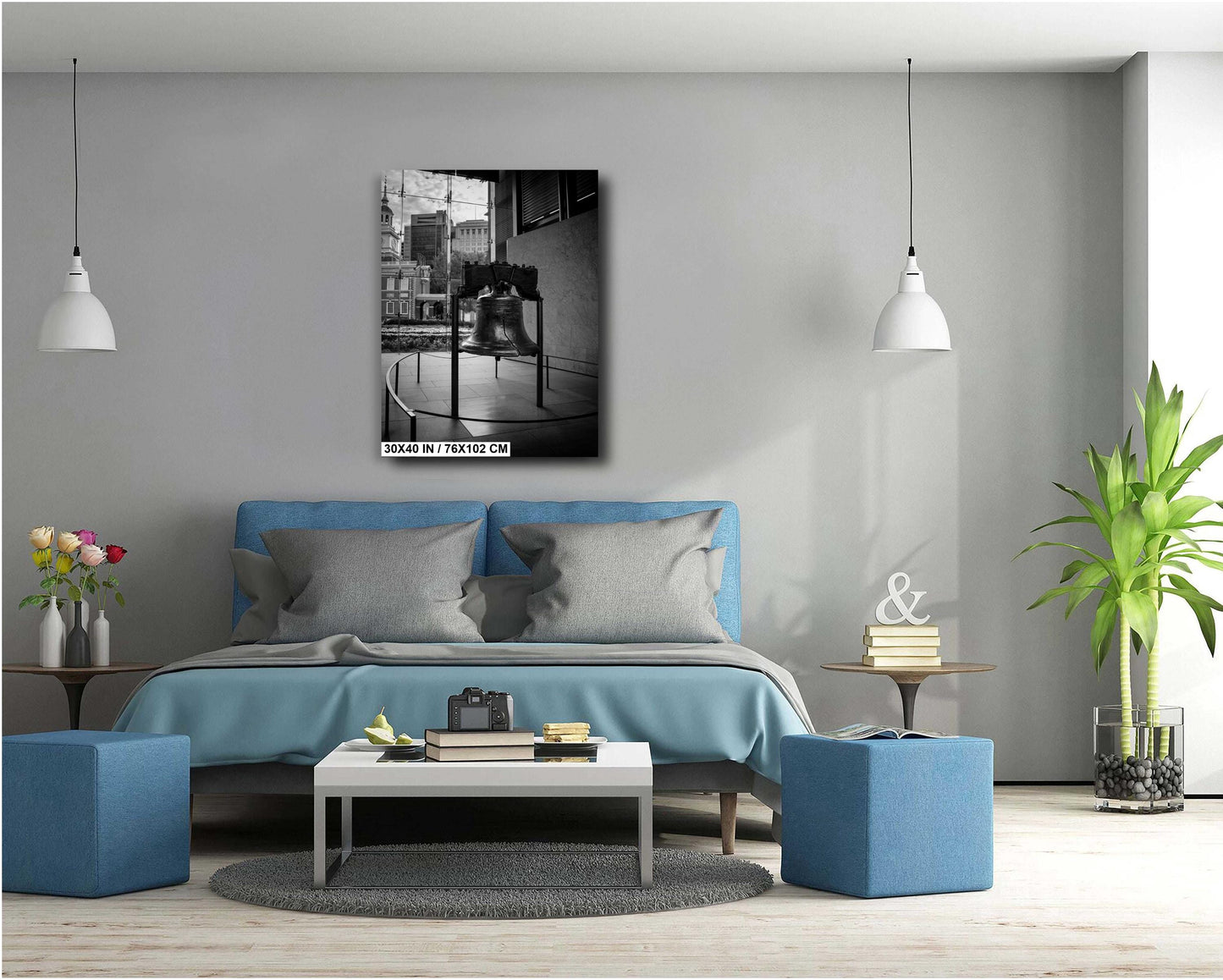 Liberty Bell Black and White Photography Print: Philadelphia Wall Art