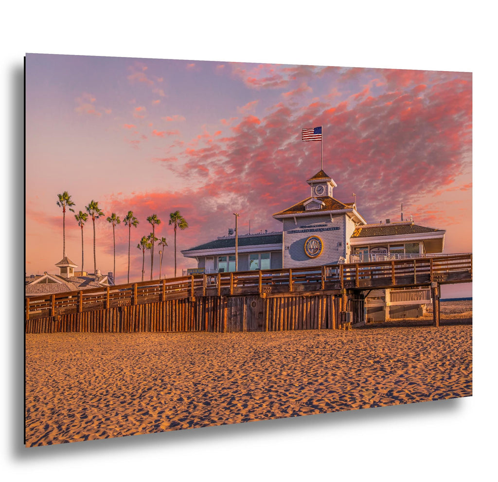 Coastal Watch: Newport Beach California Lifeguard Station Photo Wall Art