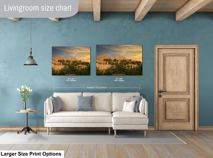 Badlands National Park Golden Rock Sunset Landscape Photography Wall Art