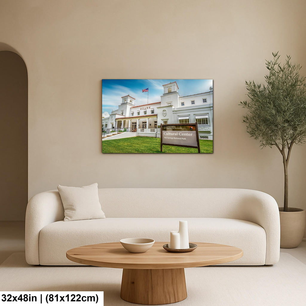 Ozark Bathhouse Cultural Center Hot Springs National Park Arkansas Historic Wall Art Print