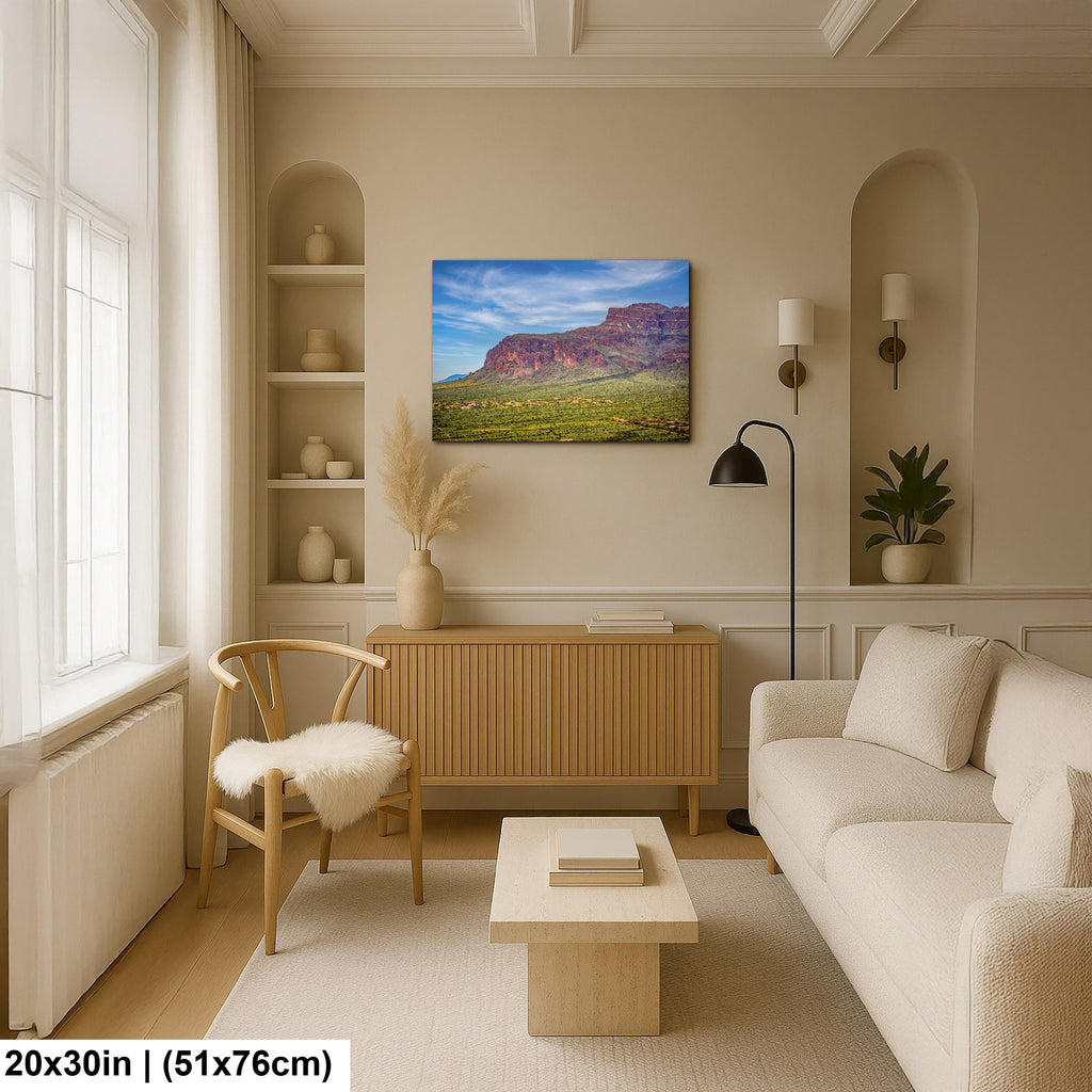 Superstition Mountains Landscape, Apache Junction Arizona, Photography Print Wall Art