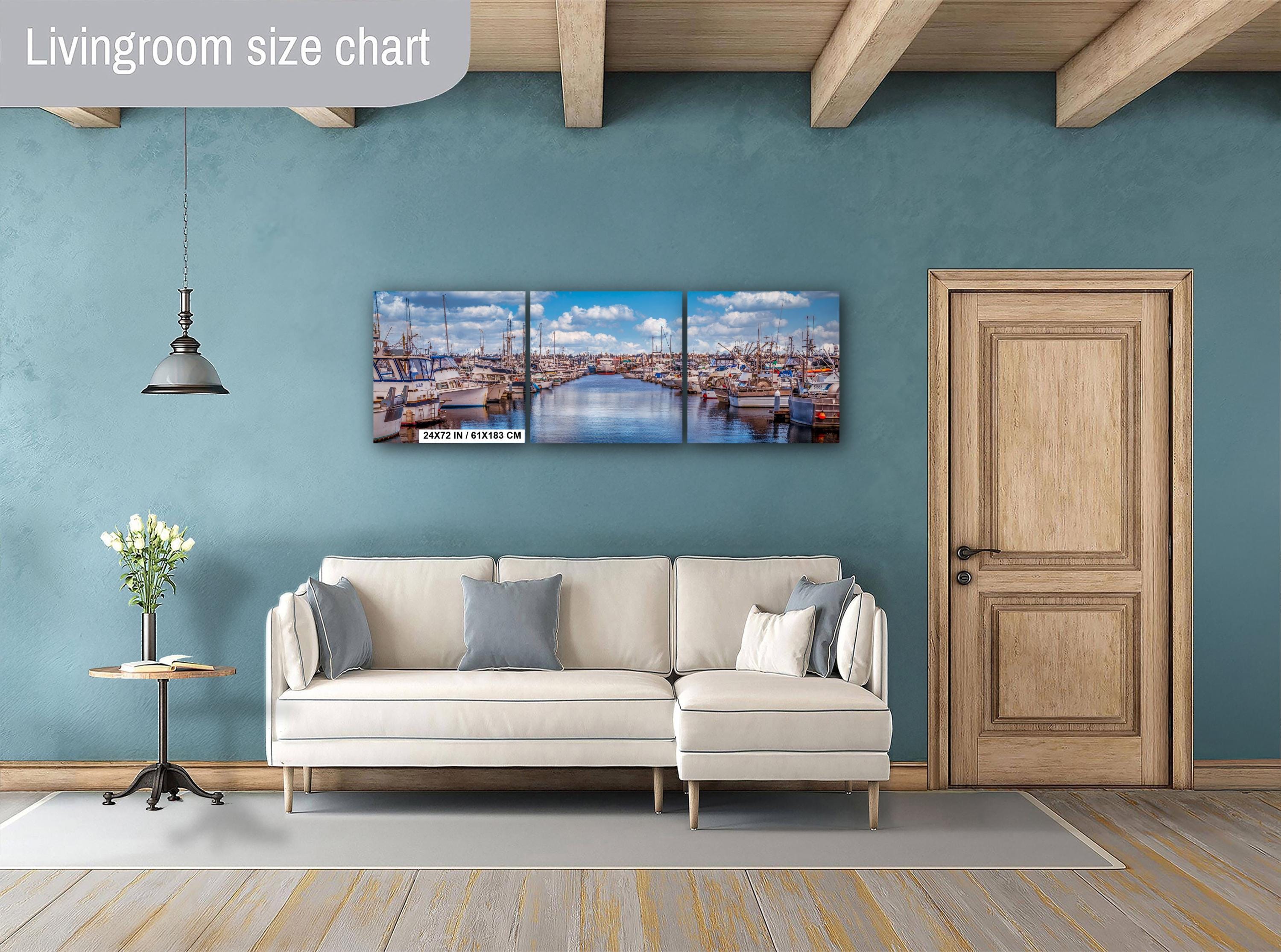 Seattle Fishermen's Terminal Art: Nautical Marina Print Wall Decor