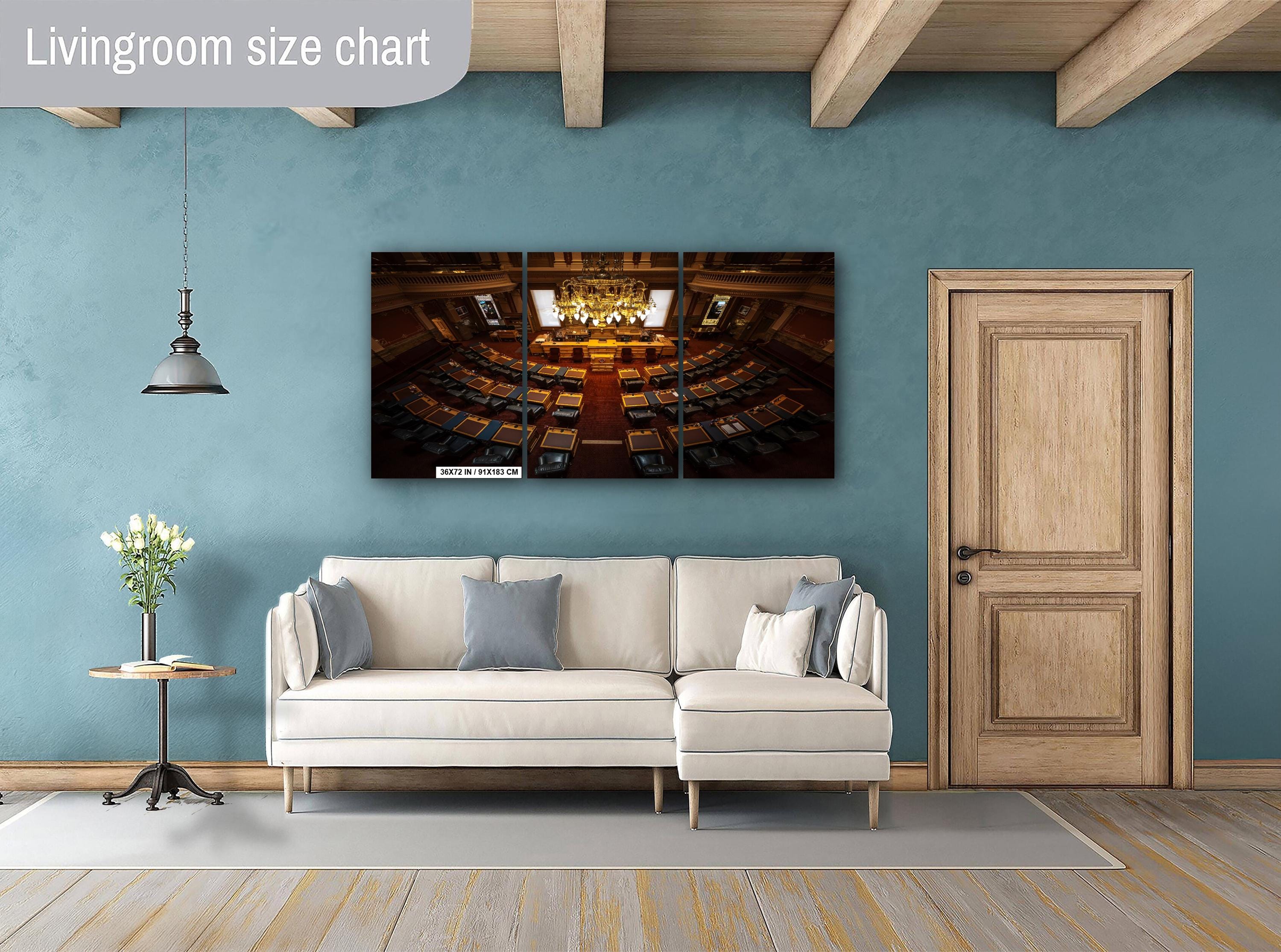 Colorado State Capitol Senate Chamber Print: Denver Legislative Interior Wall Art