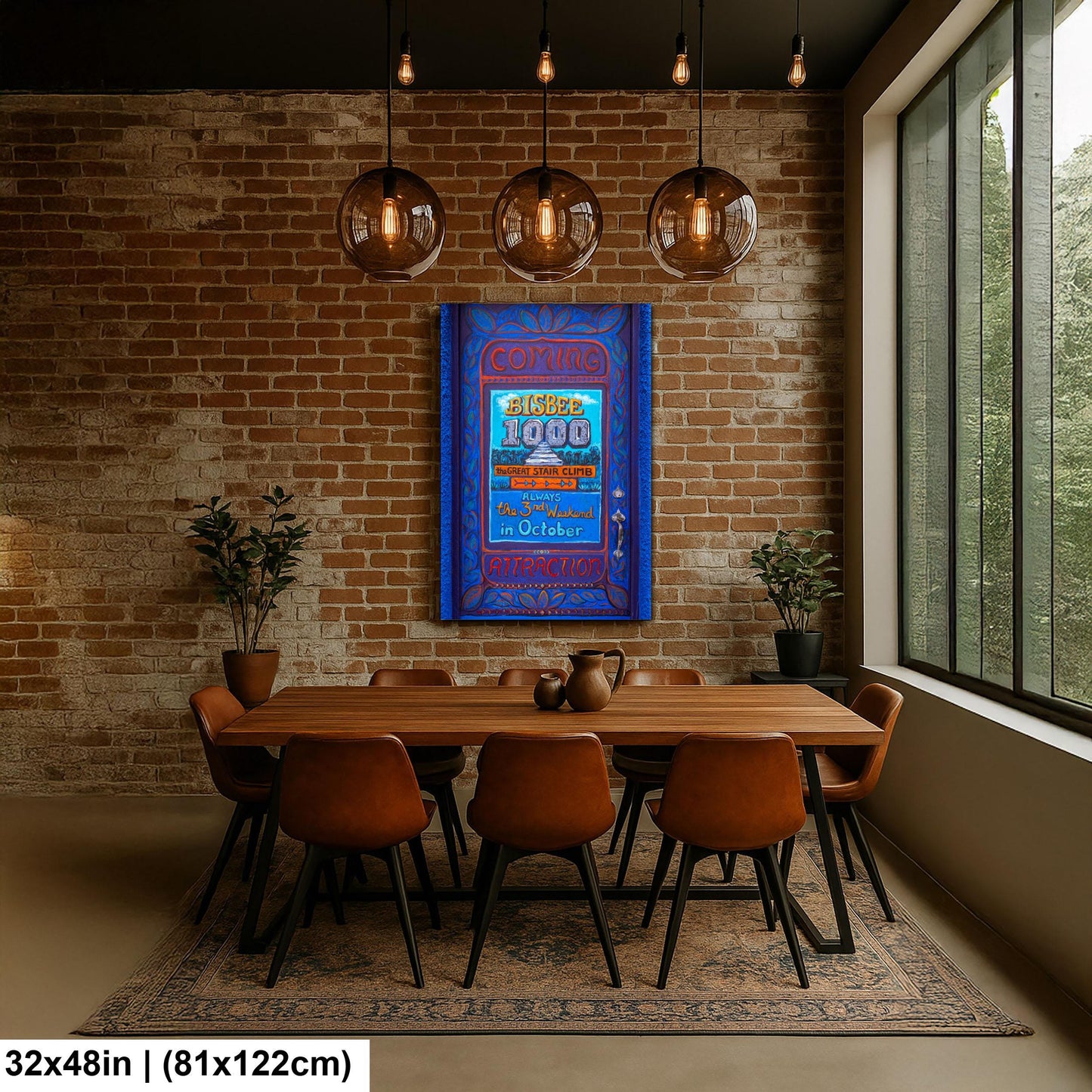 Bisbee Arizona Door Mural Colorful Stair Climb Photography Wall Art