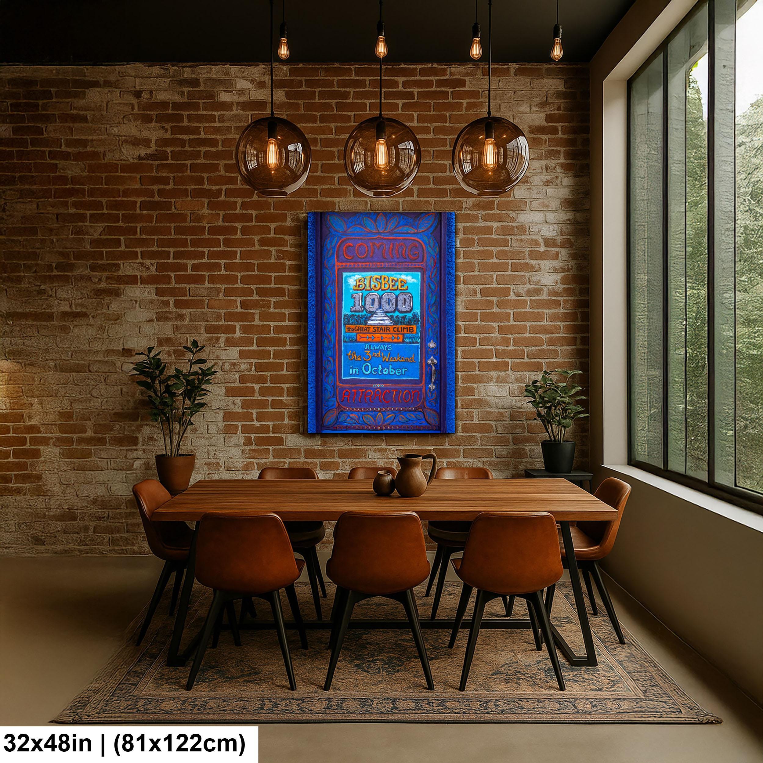 Bisbee Arizona Door Mural Colorful Stair Climb Photography Wall Art