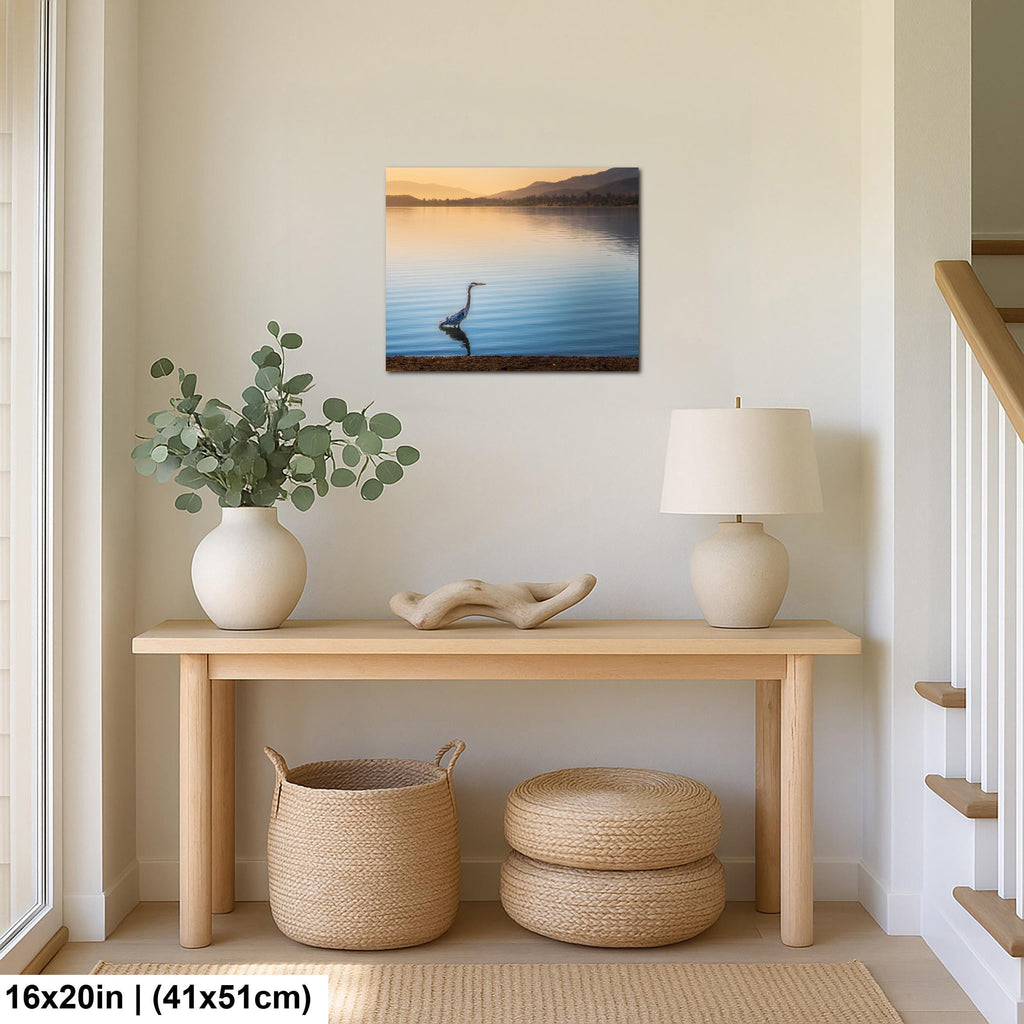 Lakeside Heron: Lake Elsinore California Wildlife Photography Wall Art