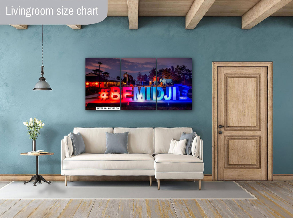 Bemidji Minnesota Sign: Paul Bunyan & Babe the Blue Ox Photography Wall Art