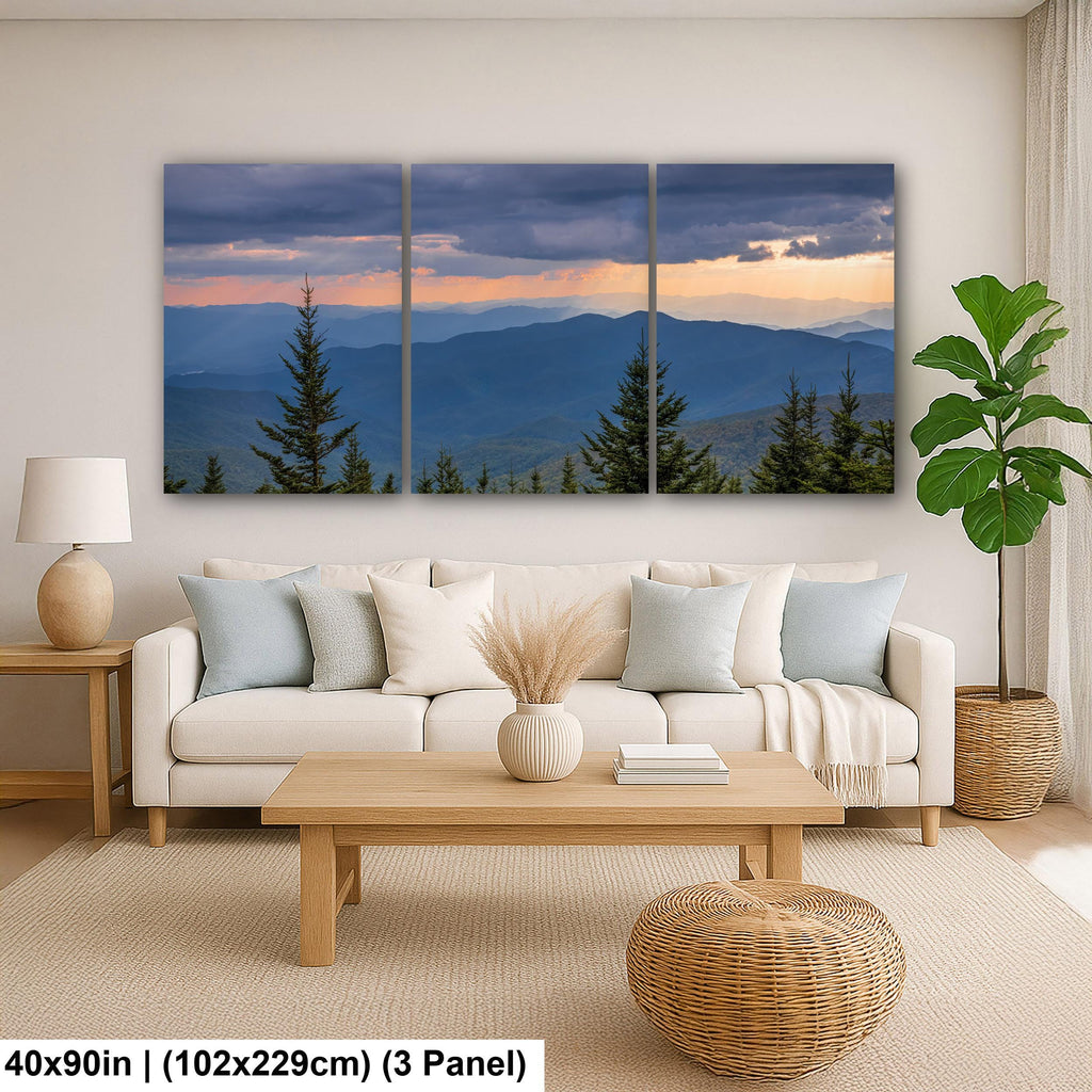 Storm Break: Mountain View Great Smoky Mountains Tennessee Photo Wall Art
