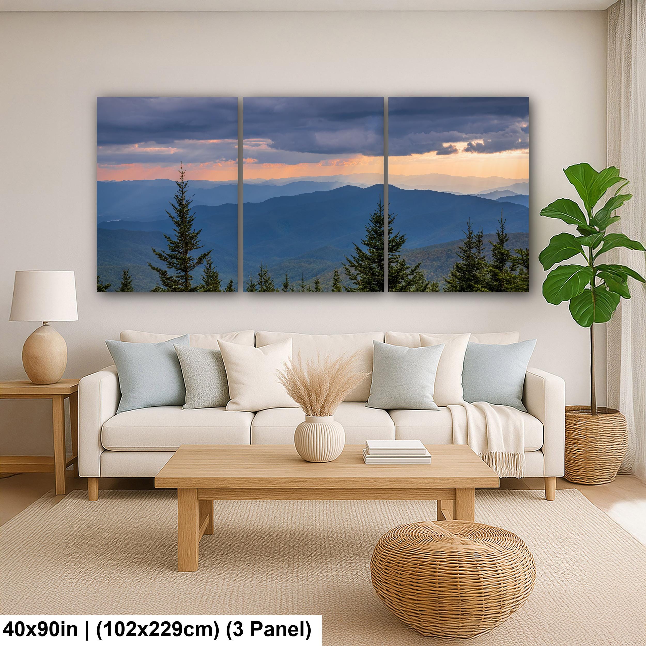 Storm Break: Mountain View Great Smoky Mountains Tennessee Photo Wall Art