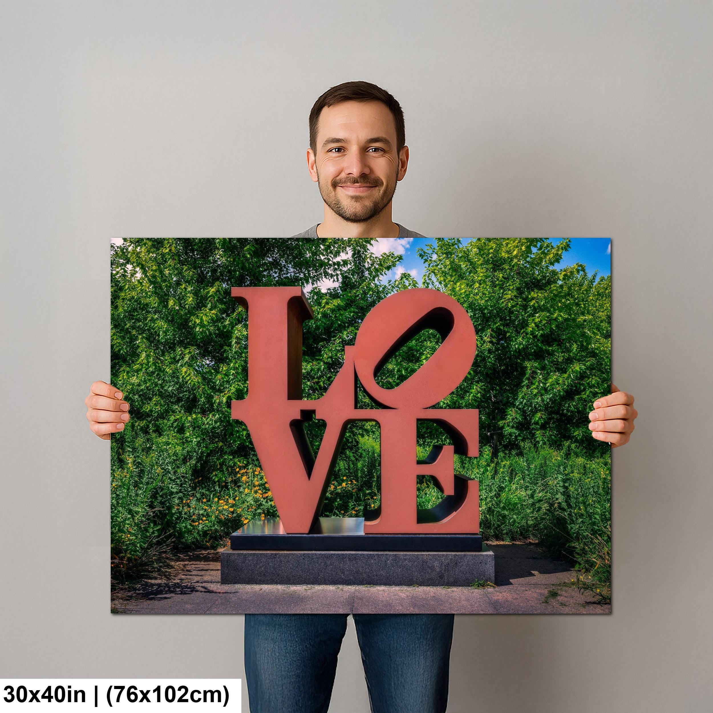 LOVE Sculpture: Minneapolis Sculpture Garden Minnesota Photography Wall Art