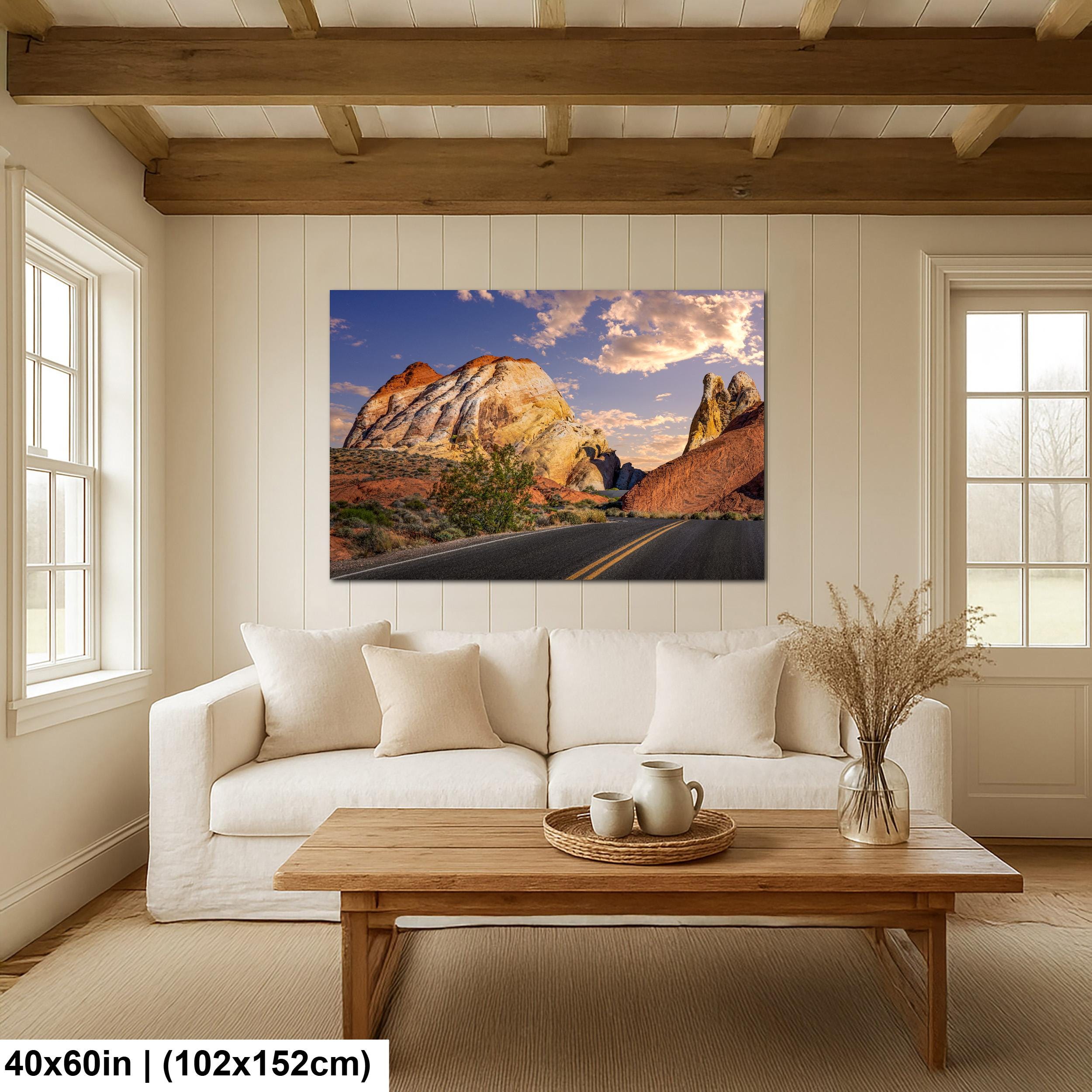 Sandstone Peaks: Red Rock Canyon Las Vegas Nevada Photography Wall Art