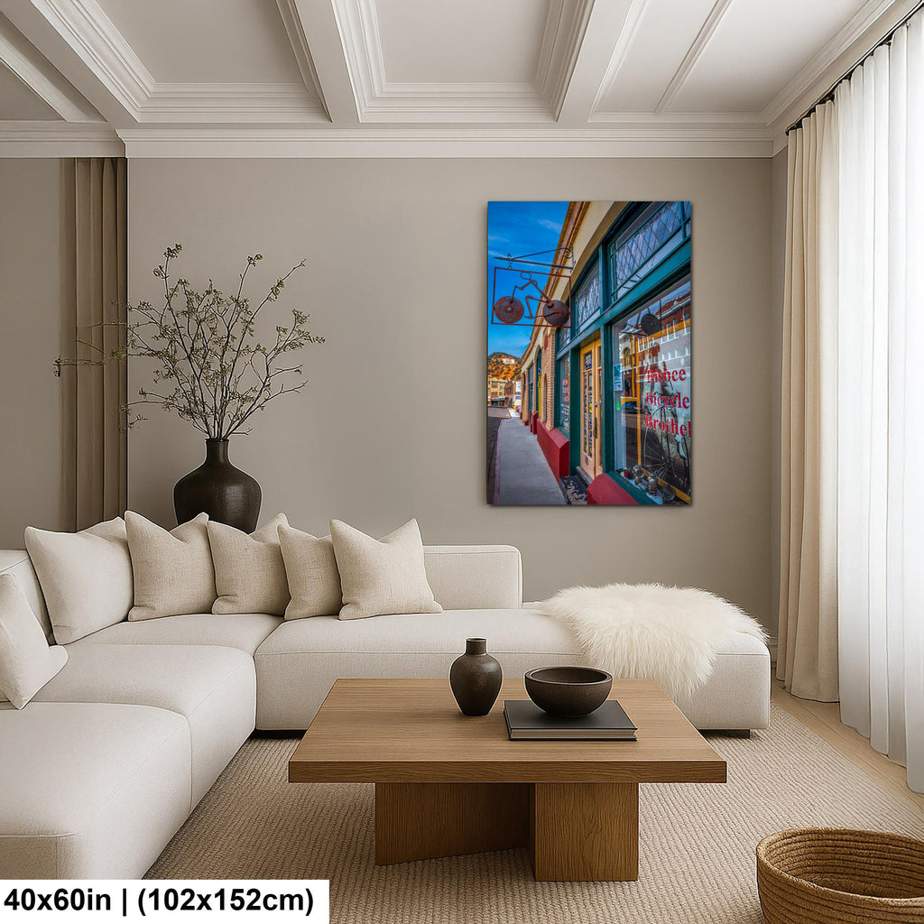 Bisbee Bicycle Brothel Historic Arizona Street Scene Photography Wall Art