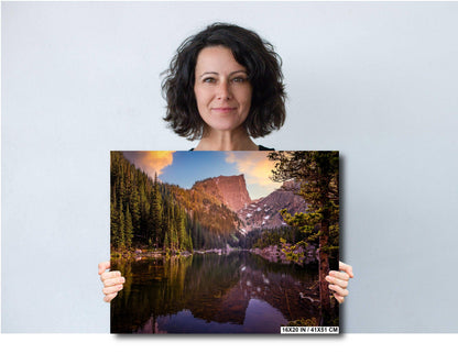 Peak Reflections on Dream Lake: Rocky Mountain National Park Colorado Print Wall Art Photography Aluminum/Acrylic/Metal/Canvas Travel Gift