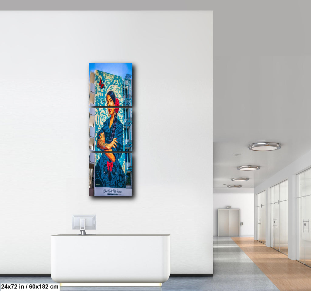 Tucson Mural - La Mujer Butterfly Mural, The Woman Portrait, Photography Print Wall Art