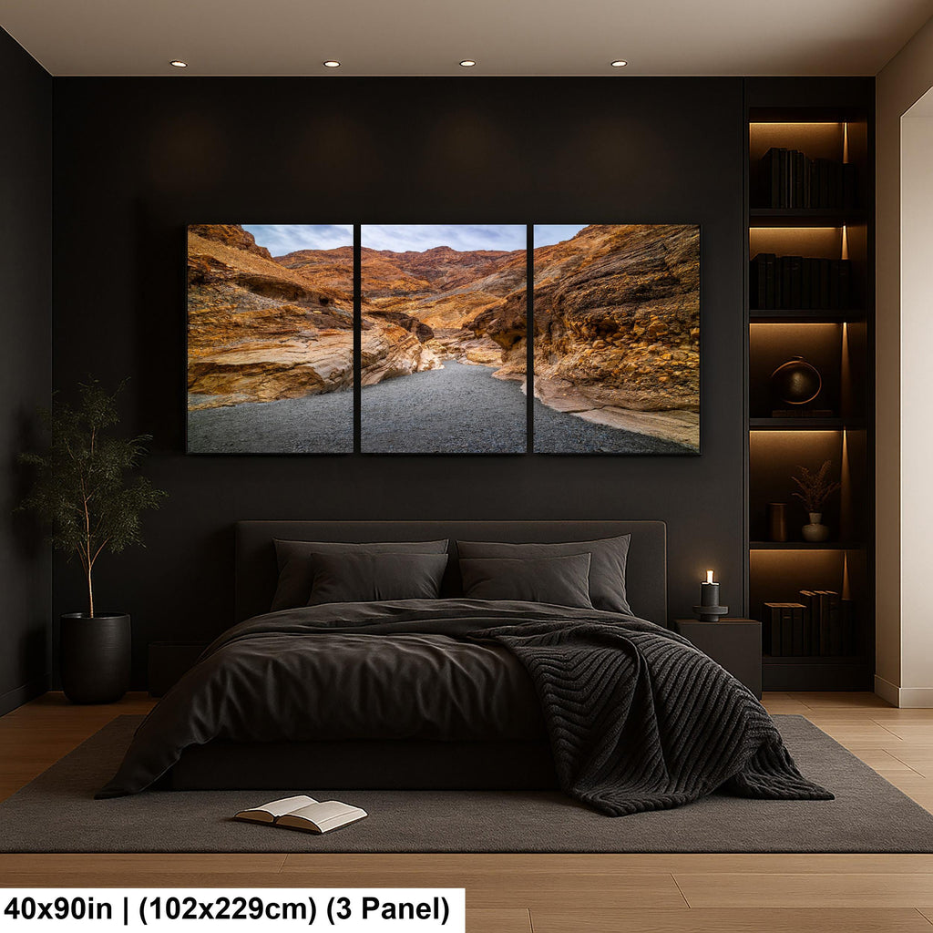 Golden Canyon Trail Death Valley Photography Print, California Desert Landscape Wall Art, Southwest Geology Decor
