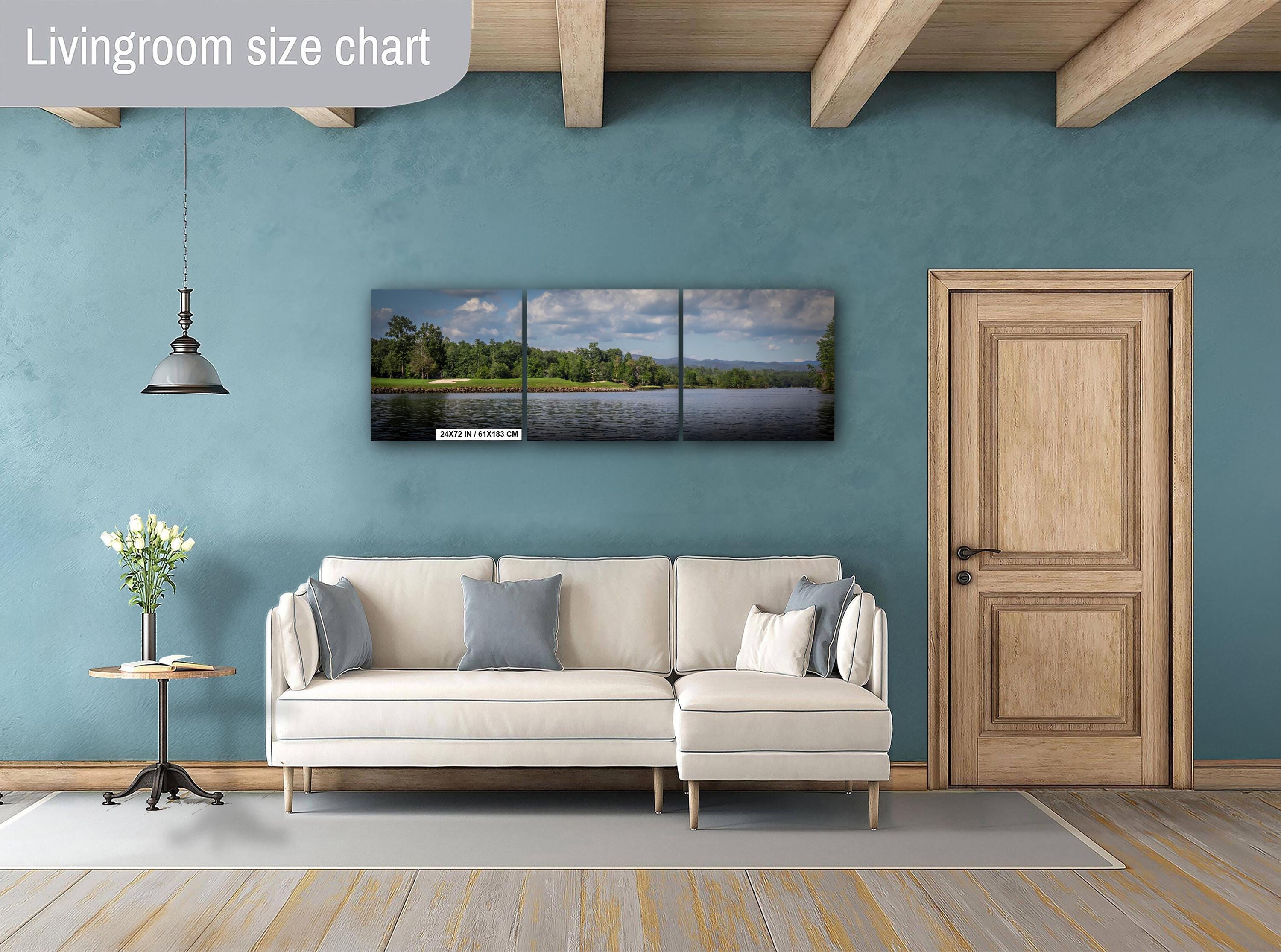 Lush Shorelines of The Cliffs at Keowee Vineyards Golf Course Lake South Carolina Wall Art Print Nature Aluminum/Metal/Canvas Hanging