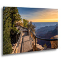 Grand Canyon North Rim Trail Overlook Sunset Arizona Photography Wall Art
