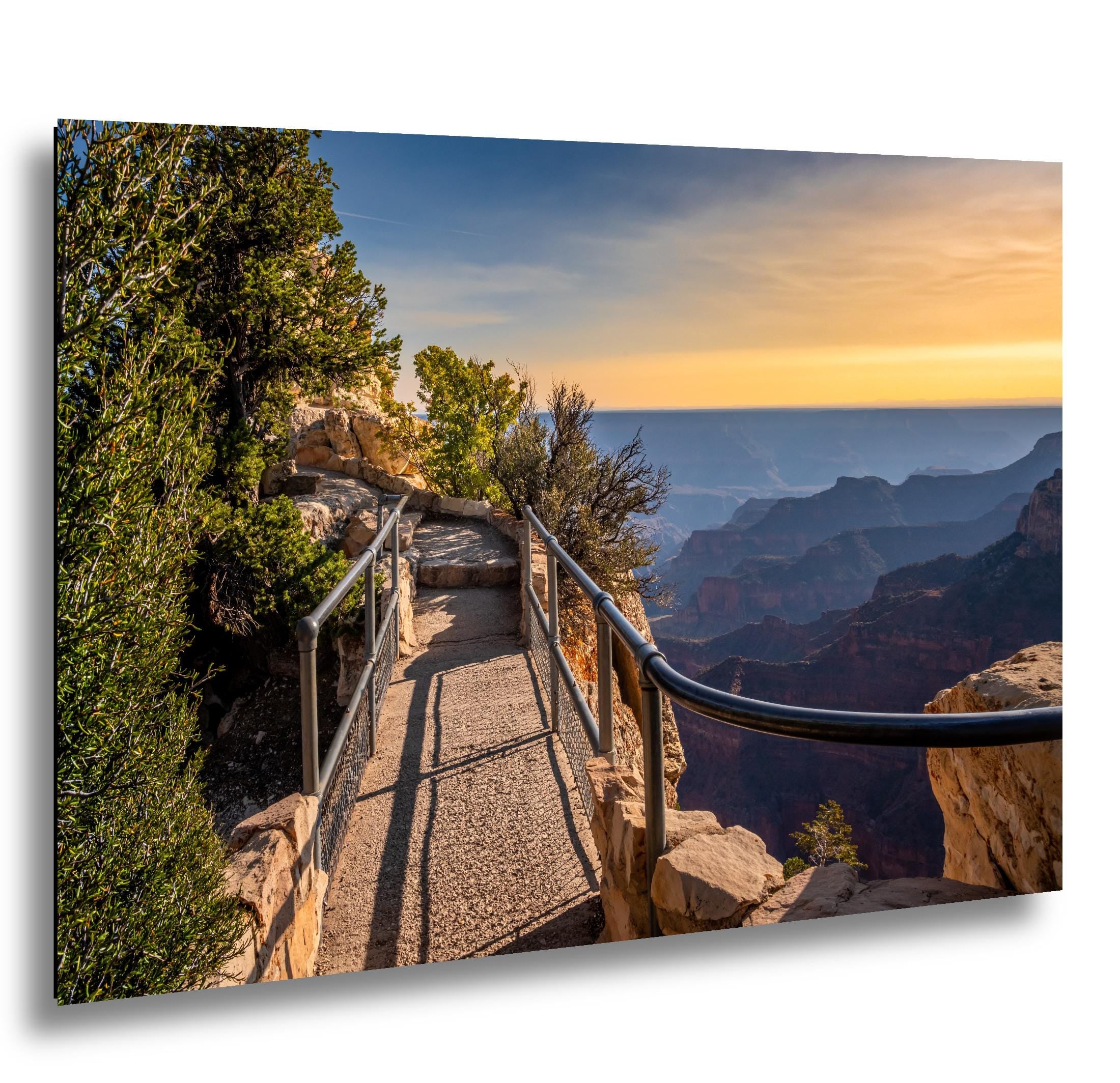 Grand Canyon North Rim Trail Overlook Sunset Arizona Photography Wall Art