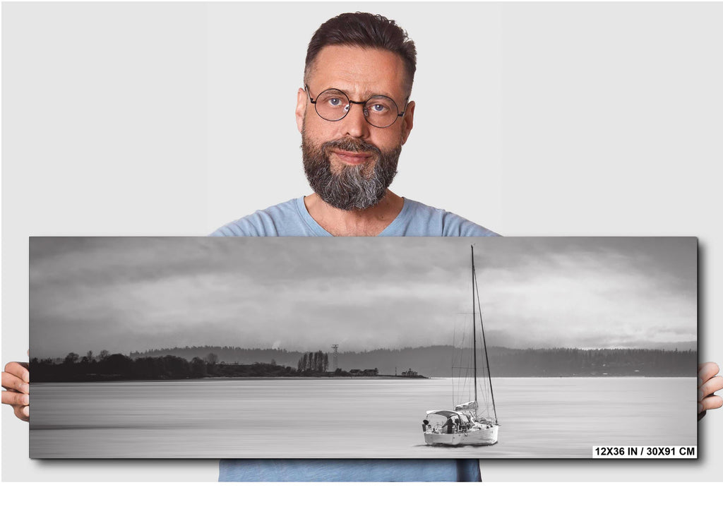 Seattle Sailboat Print: Shilshole Bay Marina, Puget Sound Coastal Decor