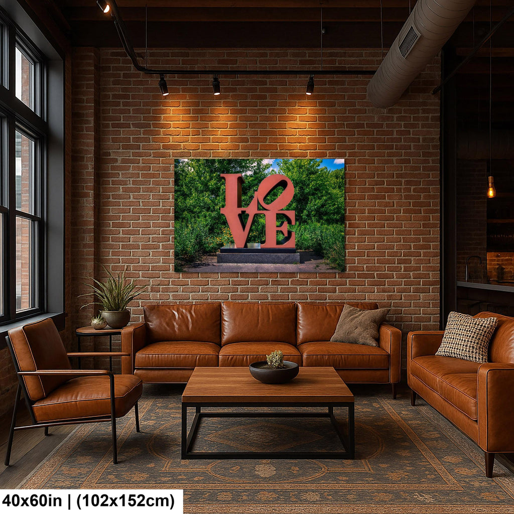 LOVE Sculpture: Minneapolis Sculpture Garden Minnesota Photography Wall Art
