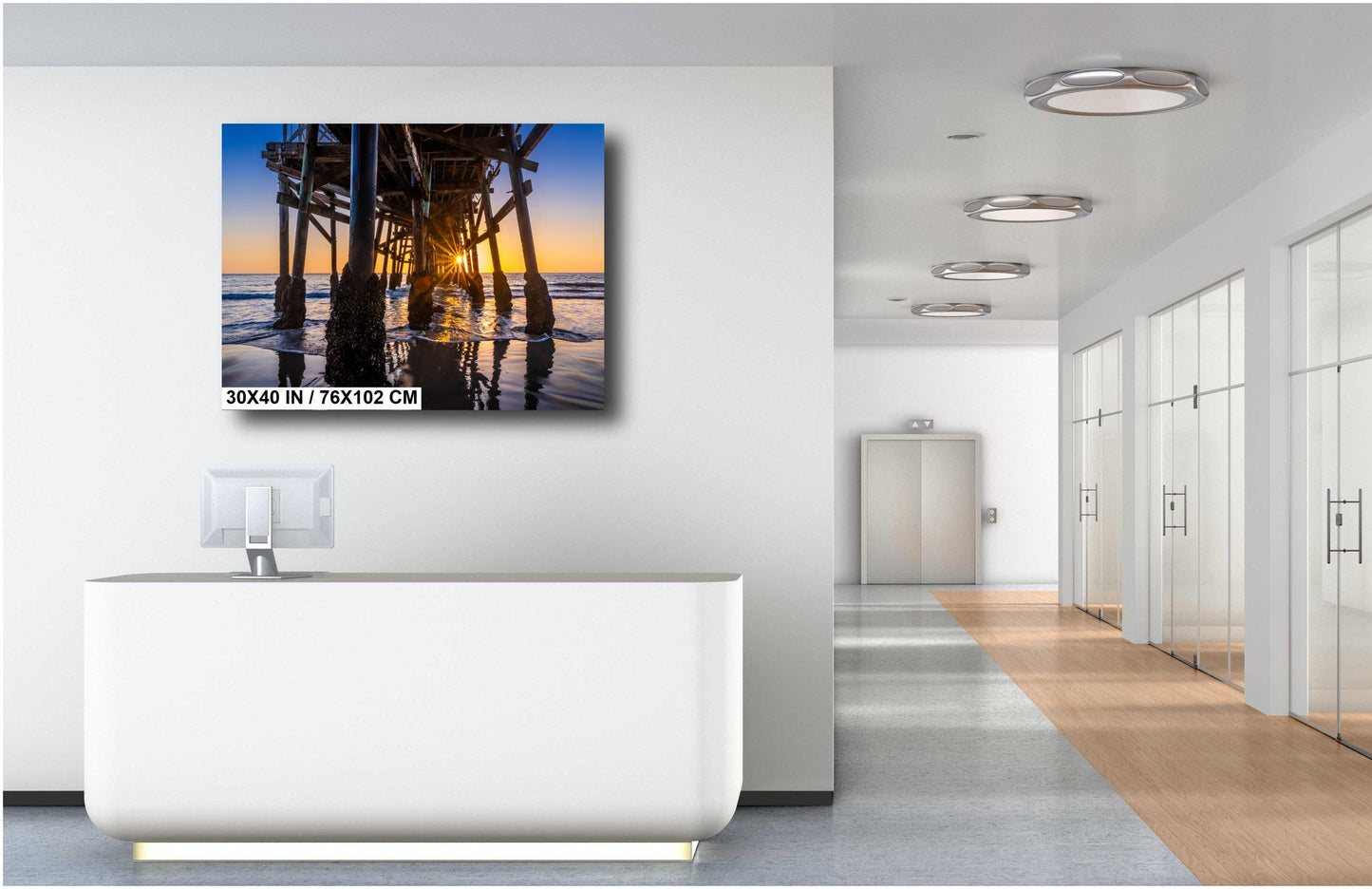 San Clemente Pier Sunset Print: California Seascape Wall Art