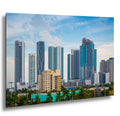 Miami Skyline Canvas Print - Downtown Miami Wall Art | Biscayne Bay Panorama