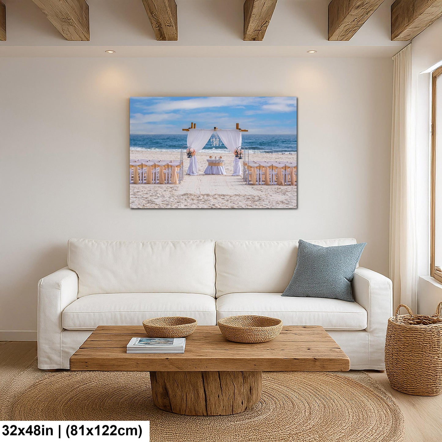 Beach Wedding Ceremony Setup, Gulf Shores Alabama, Photography Print Wall Art