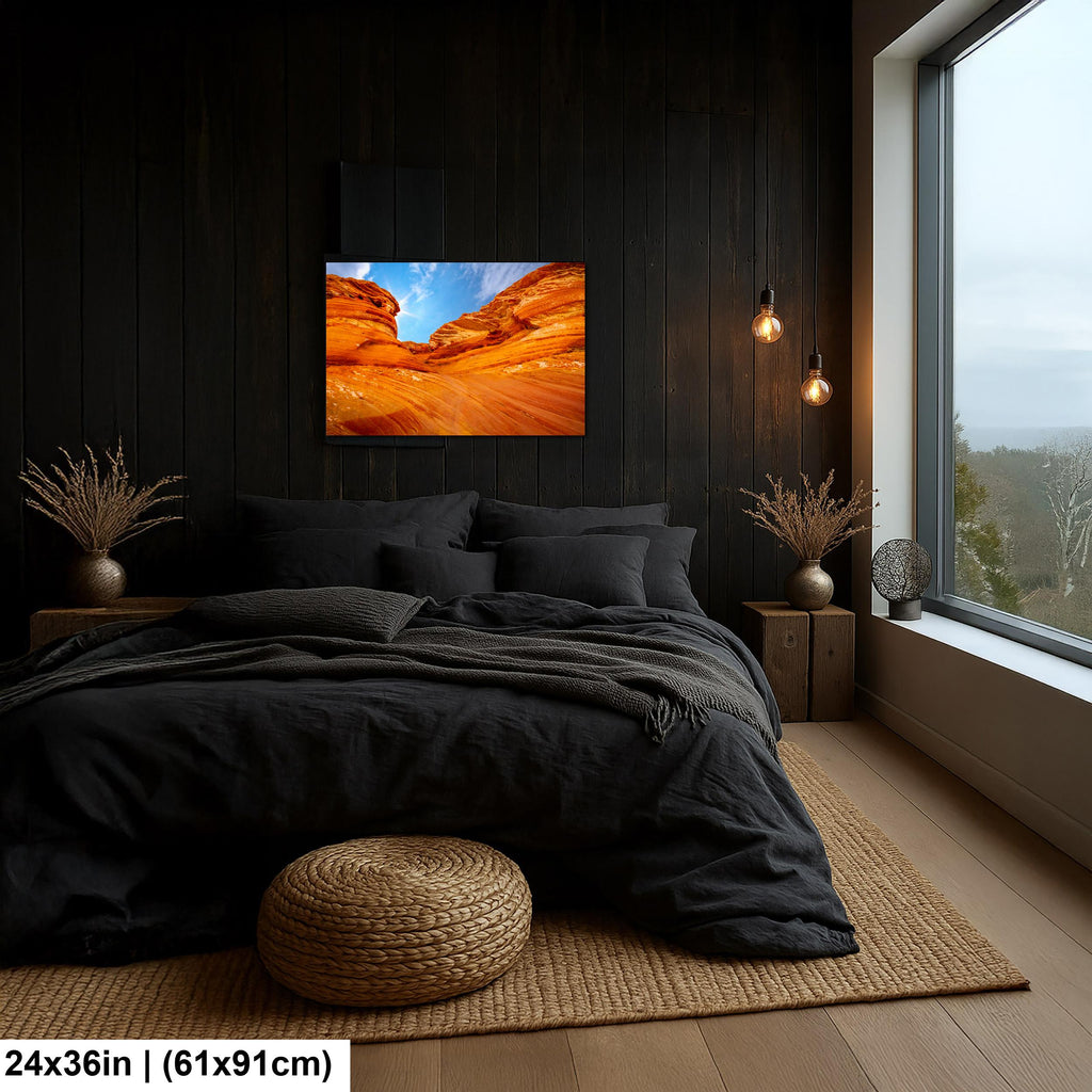 Northern Arizona Swirling Red Sandstone Formations Photography Print, Southwest Desert Wall Art