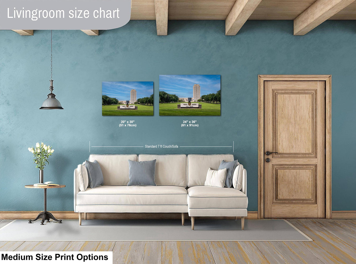 North Dakota State Capitol Tower, Bismarck Skyscraper Design Photography Wall Art