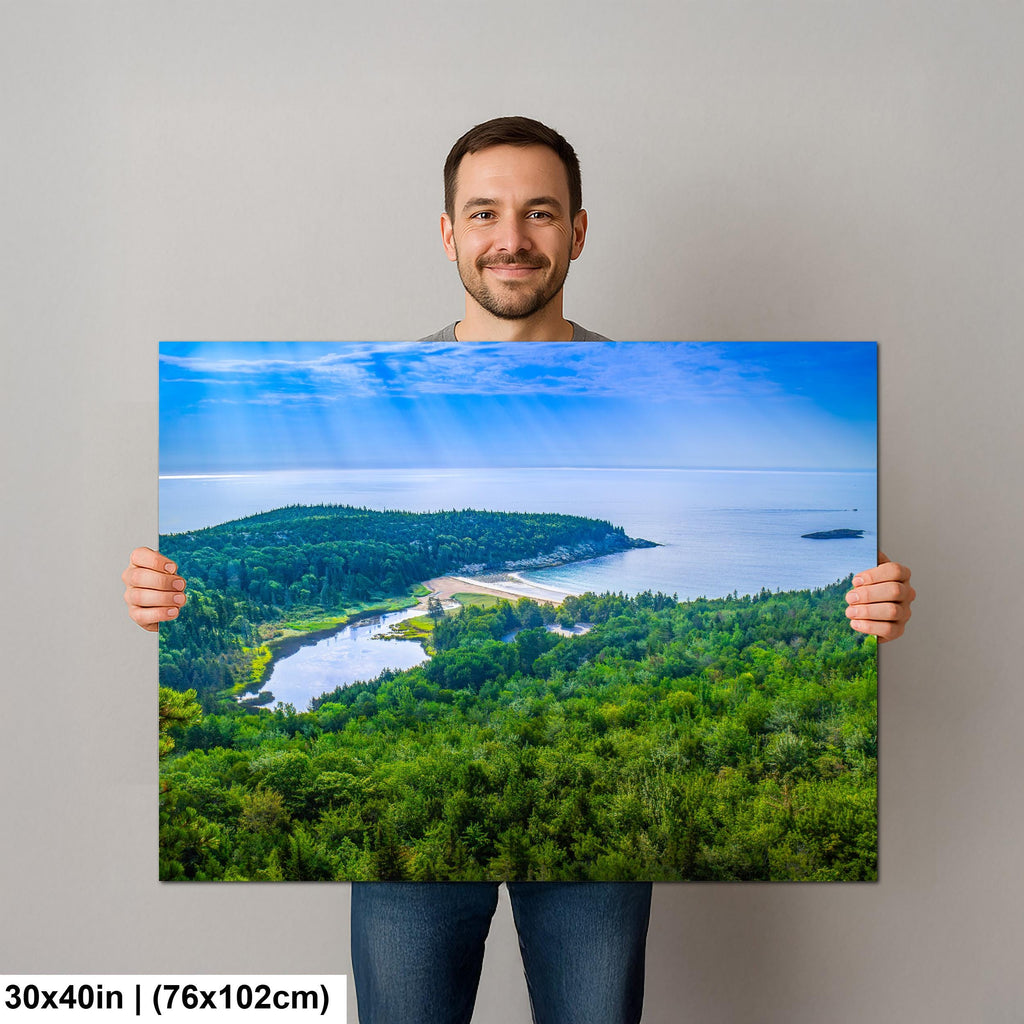 Sand Beach Cove: Acadia National Park Maine Seascape Photography Wall Art