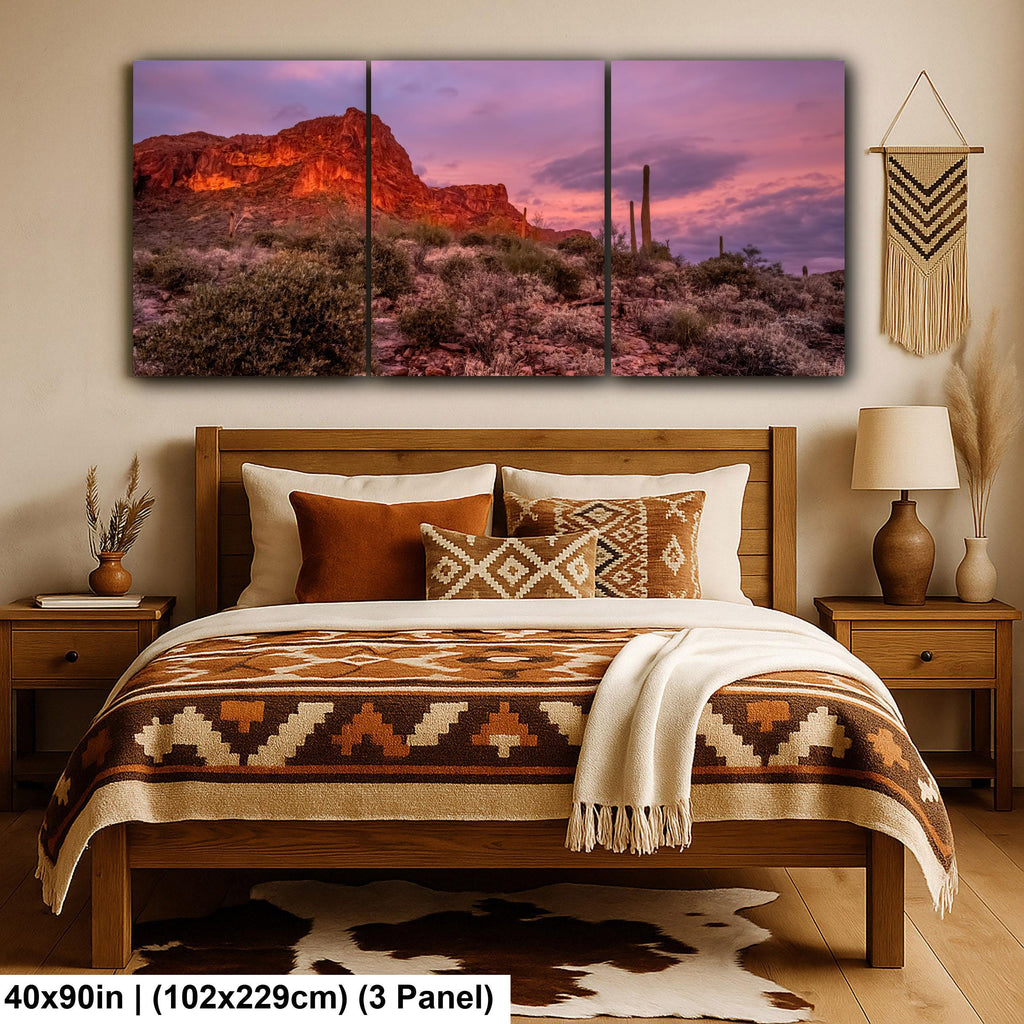 Gold Canyon Desert Twilight Hieroglyphic Trail Arizona Southwest Sunset Photography Wall Art