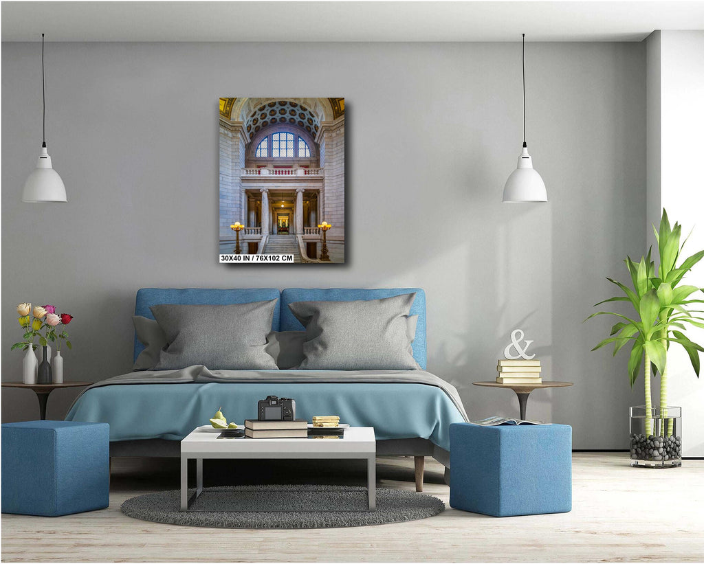 Rhode Island State House: A Portrait of Governance Wall Art Print Providence Rhode Island Portrait Photography Aluminum/Acrylic/Metal/Canvas