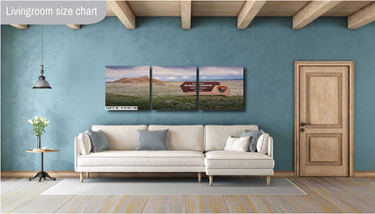 Welcome to Badlands National Park: Entrance Sign Wall Art Print South Dakota Wildlife Photography Aluminum/Acrylic/Metal/Canvas