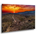 Desert Trail: Mecca Hills California Sunset Landscape Photography Wall Art