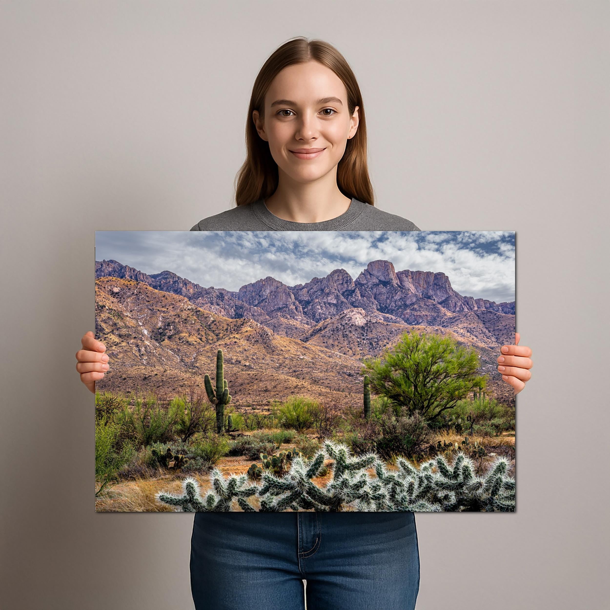Rugged Desert Beauty Arizona Catalina Mountains Sonoran Landscape Photography Wall Art