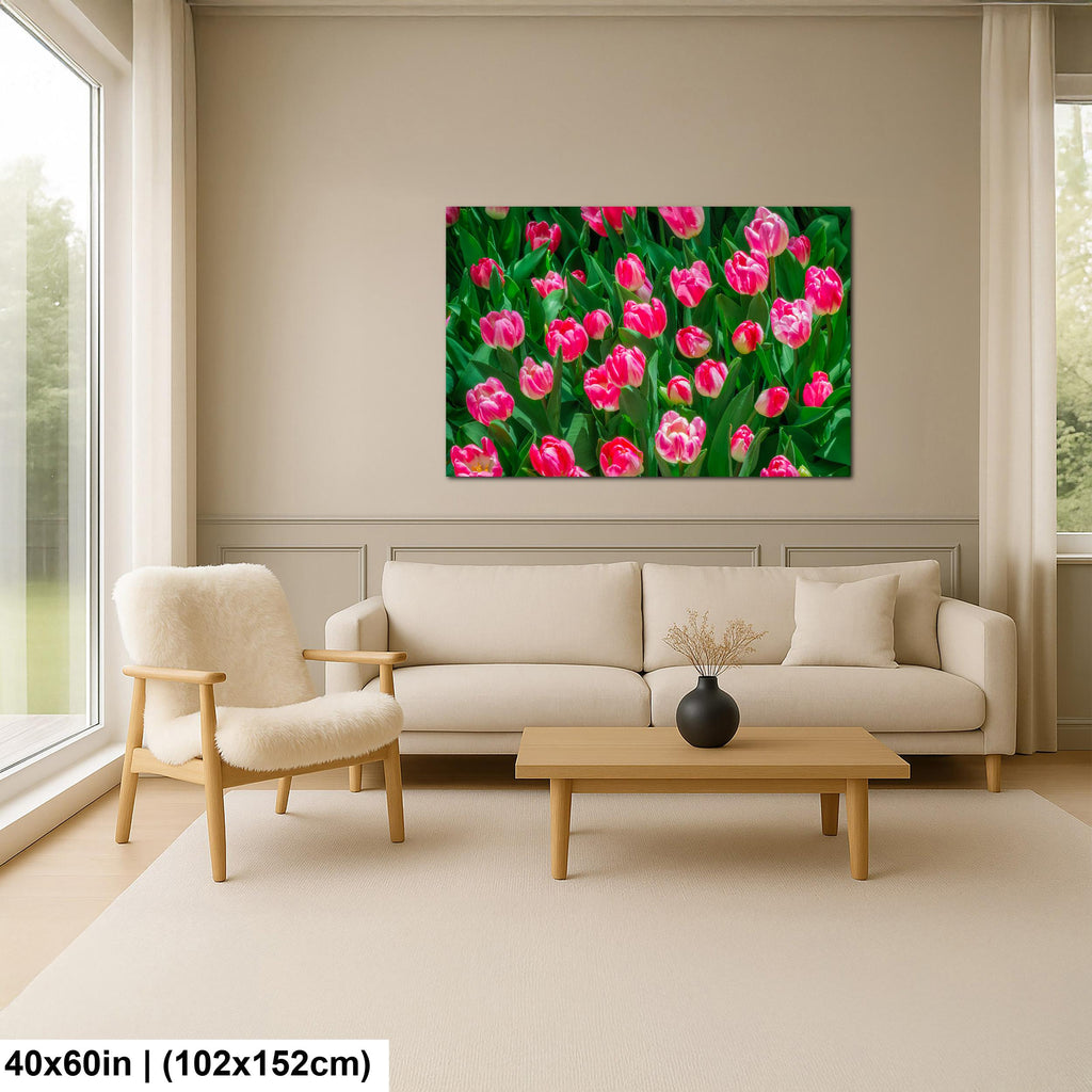 Pink Harmony: Pink Tulips Las Vegas Nevada Flower Photography Wall Art