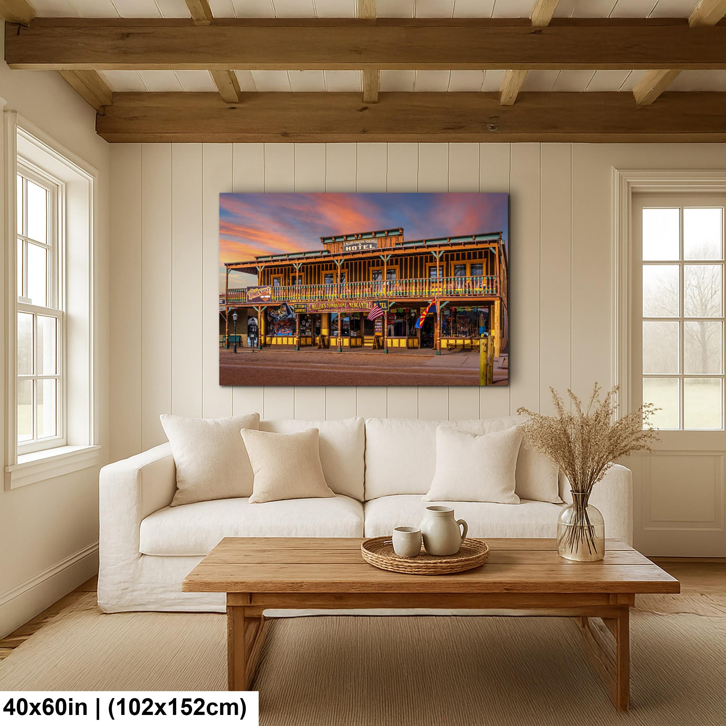 T. Miller’s Tombstone Mercantile Hotel Arizona Western Photography Wall Art