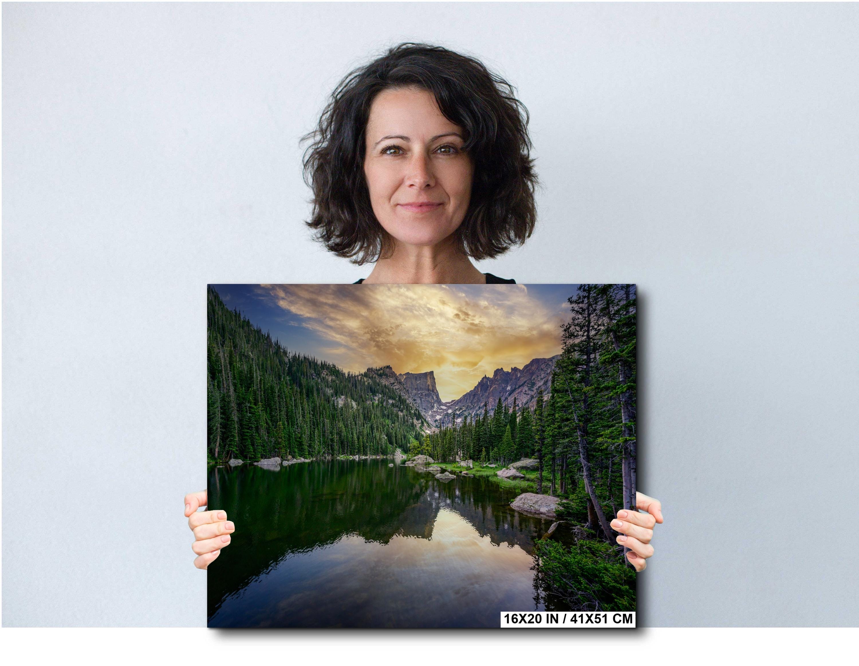 Rocky Mountain National Park Dream Lake Reflection Wall Art Photography Print, Colorado Alpine Sunrise Landscape Travel Print, Office Decor