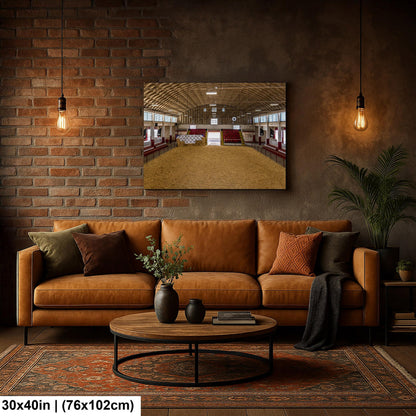 Historic Livestock Pavilion Interior, Apache Junction Arizona Photography Print