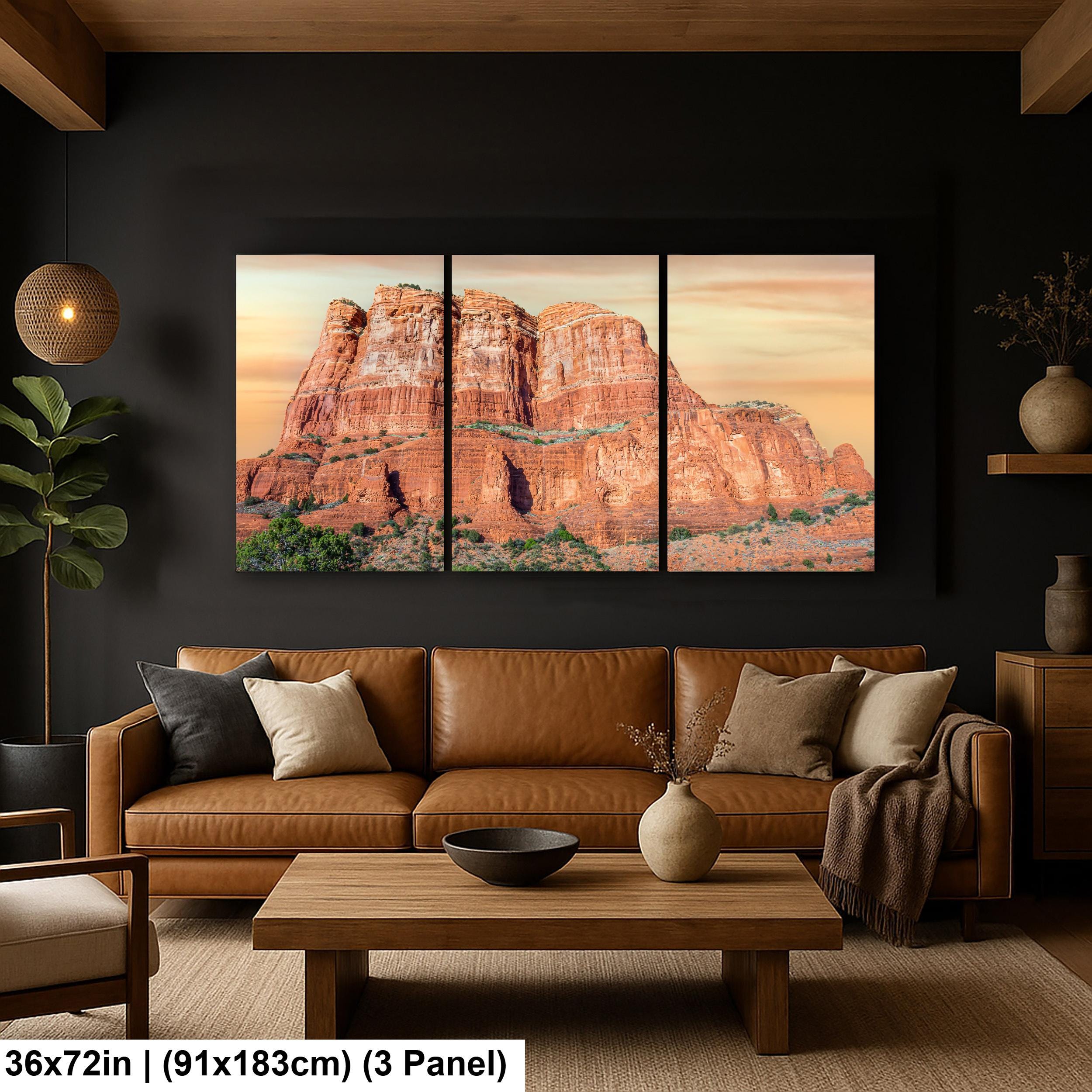 Sedona Arizona Red Rock Butte Photography Print, Southwest Desert Landscape Wall Art