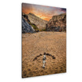 Desert Arrow: Painted Canyon Mecca Hills California Sunset Photo Wall Art