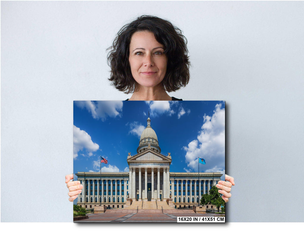 Oklahoma State Capitol Dome Print: Oklahoma City Architecture Photography
