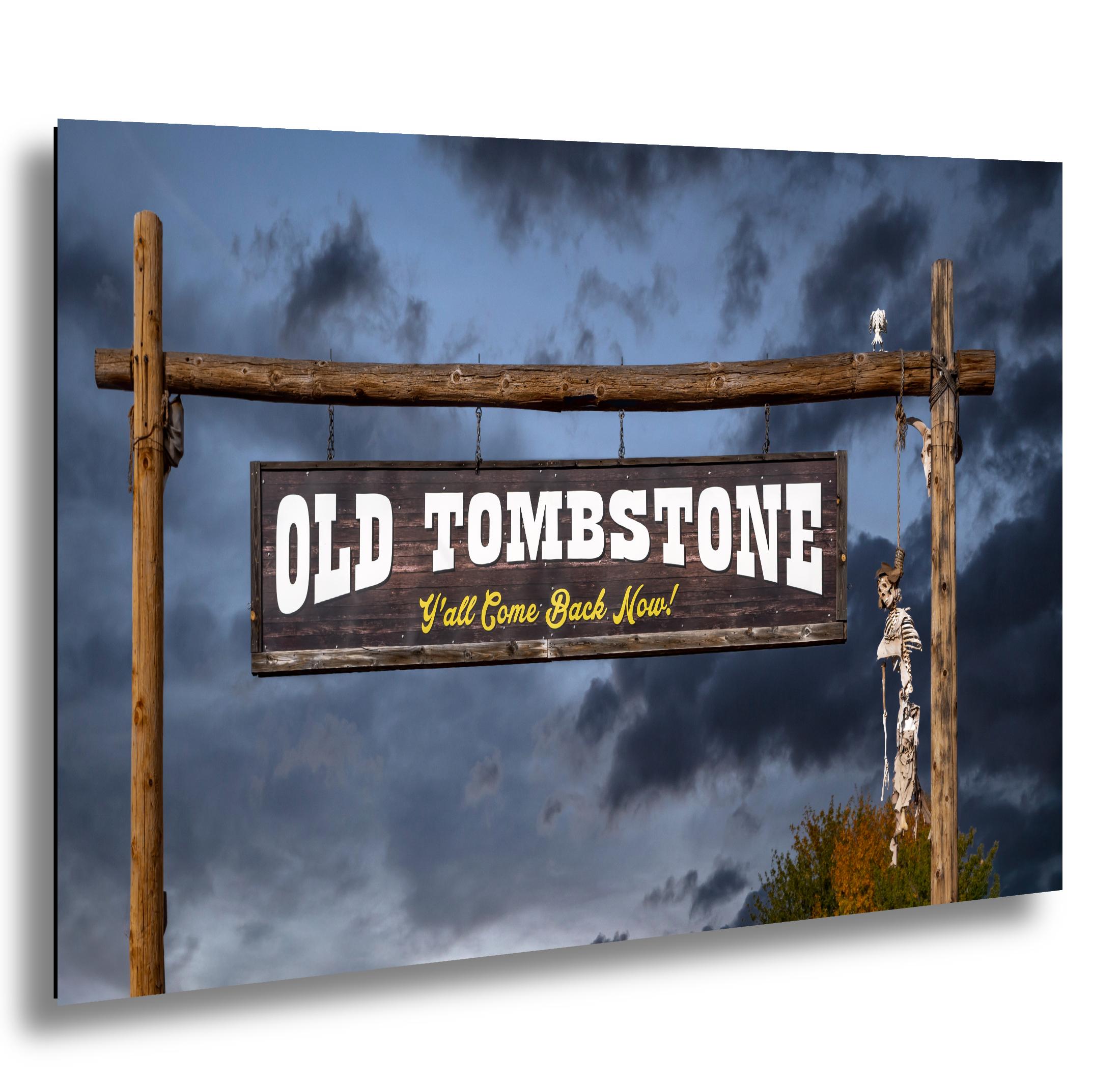 Old Tombstone Sign Wild West Entrance Landmark Arizona Photography Wall Art