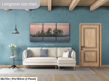 Voyageurs National Park Sunset: Pine Island Lake Scene, Minnesota Nature Photography Wall Art