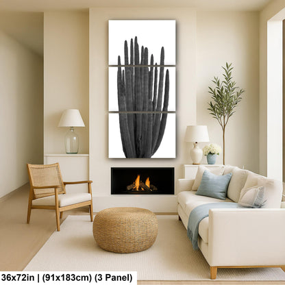 Organ Pipe Cactus Arizona National Monument Black and White Desert Nature Photography Wall Art