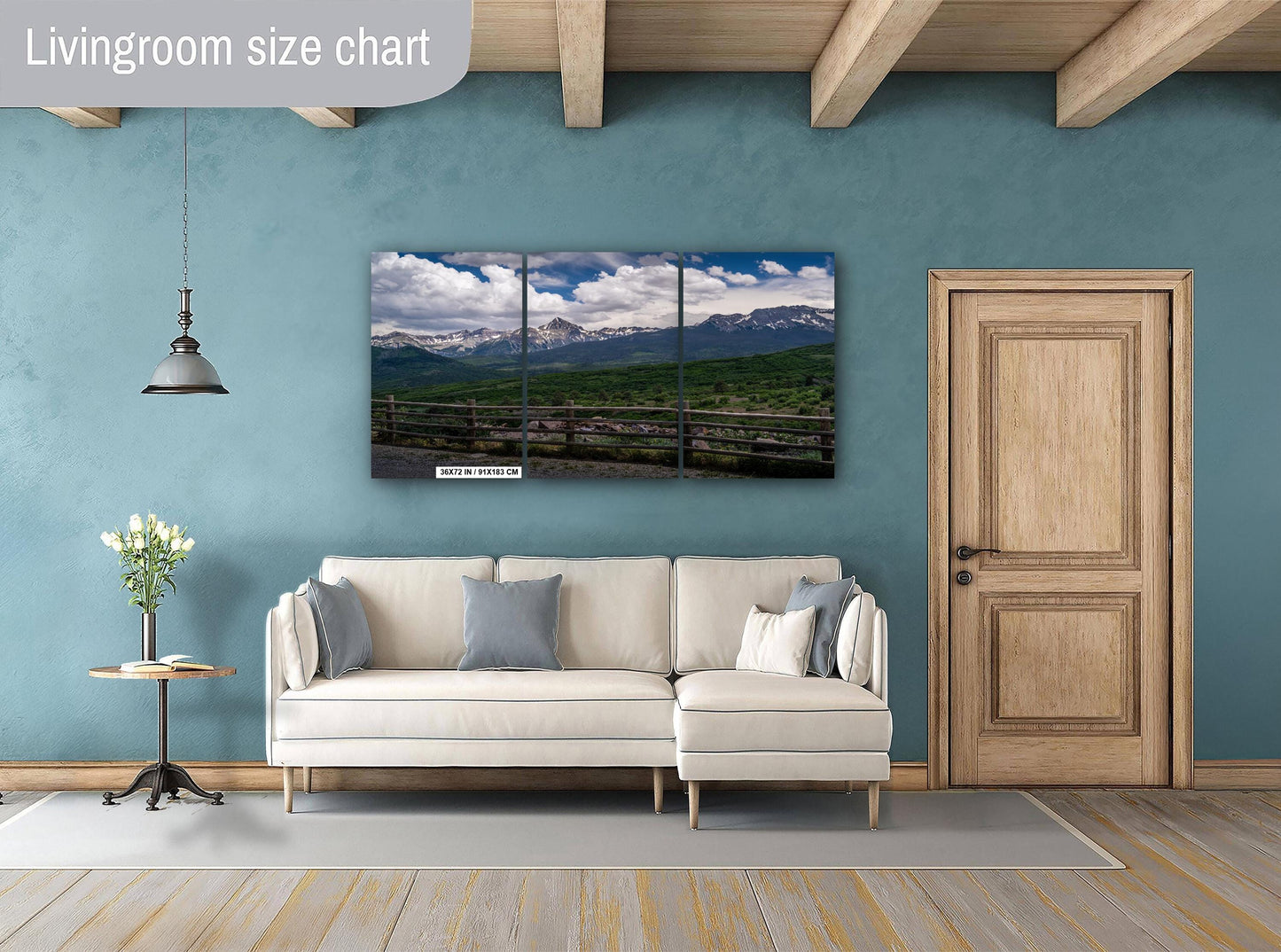 Colorado’s Million Dollar Highway Overlooking San Juan Rocky Mountains View Wall Art Print Alpine Peaks Aluminum/Acrylic/Metal/Canvas