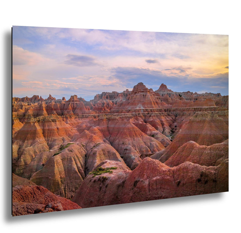 Badlands National Park Majestic Rock Formations, South Dakota Sunset Photography Wall Art