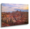 Badlands National Park Majestic Rock Formations, South Dakota Sunset Photography Wall Art